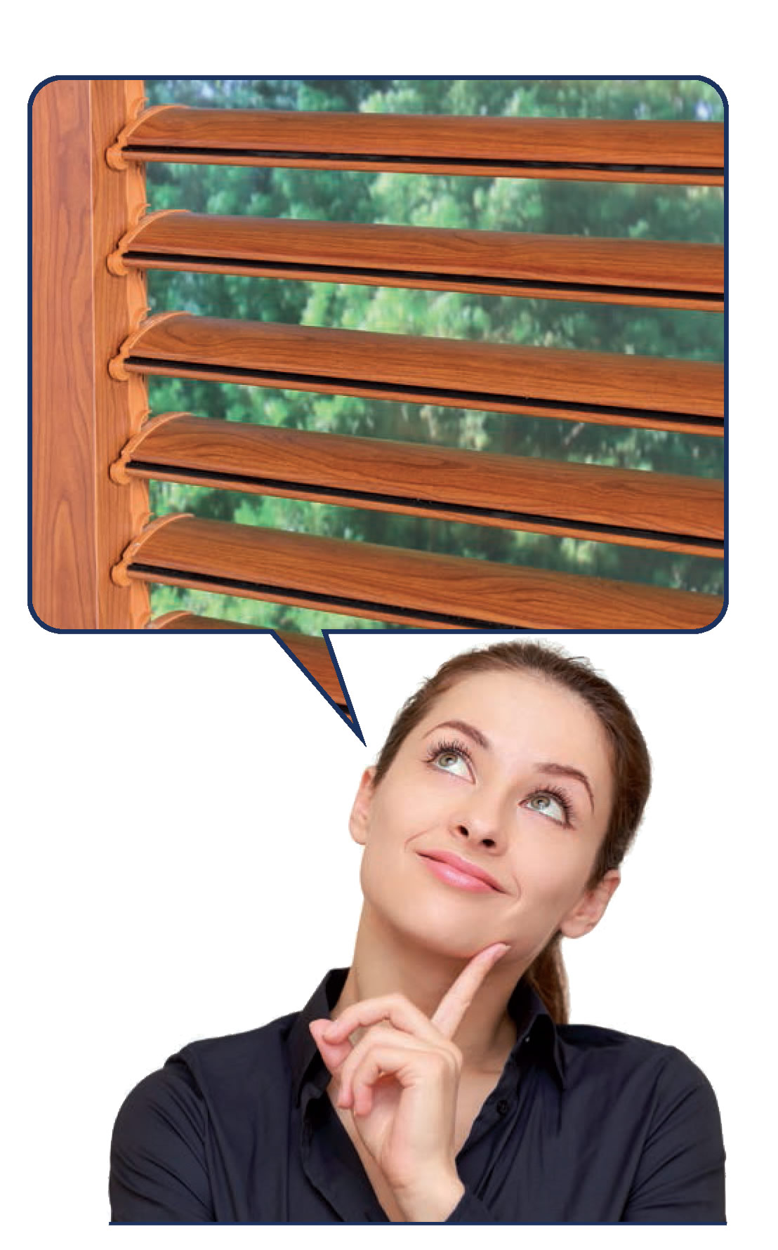 Roller Shutters With Adjustable Slats.