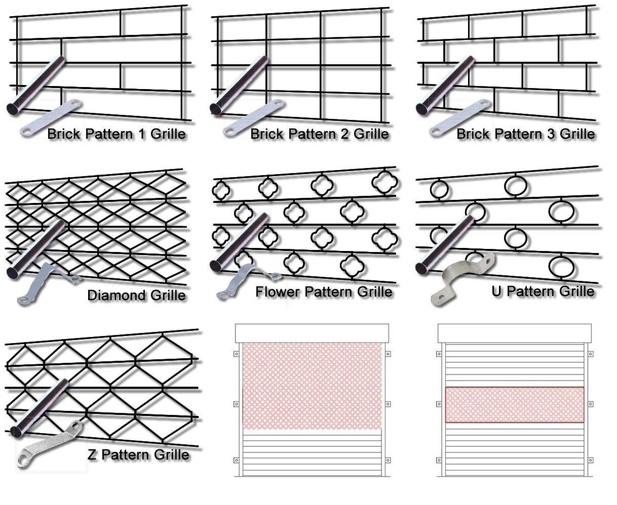 Roller Shutter Grille Styles